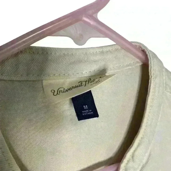 Universal thread winter white denim front zip versatile jacket or dress SZmedium - Picture 3 of 10